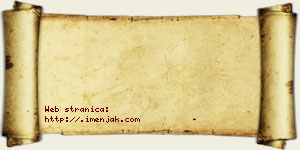 Isidor Bzeničanin vizit kartica